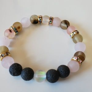 Gem Stones/ Essential oils diffuser Bracelet